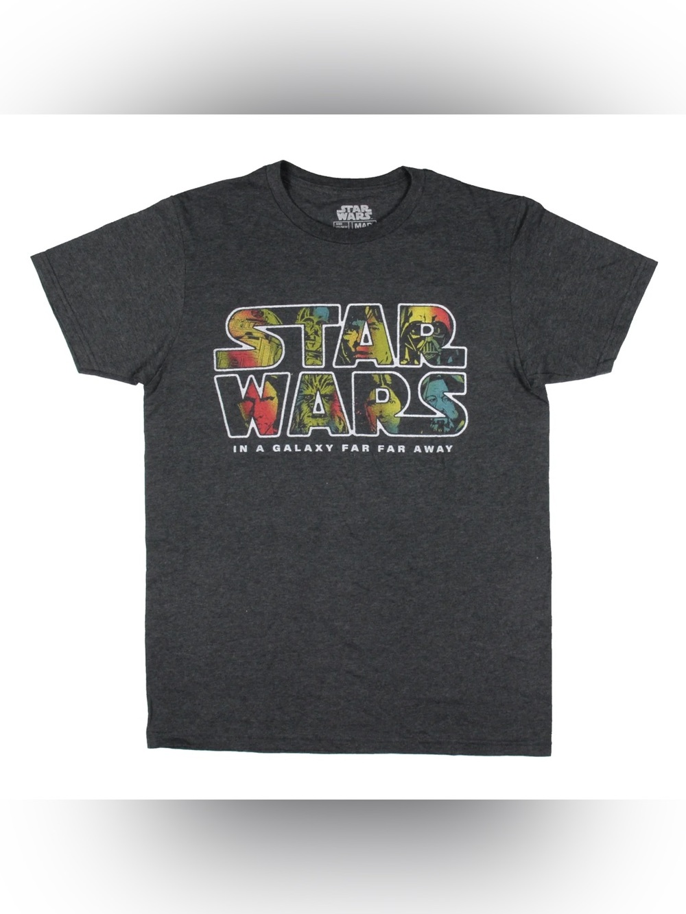 ⭐️Star Wars Short Sleeve Tee - Charcoal with Multicolor Logo⭐️